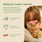 MERA Cats Nature Nat Gesteriliseerd/Licht Kippenvoer 12x85g | Voor gesteriliseerde/gecastreerde katten | Suiker- en graanvrij | Vetarm en vleesrijk natvoer