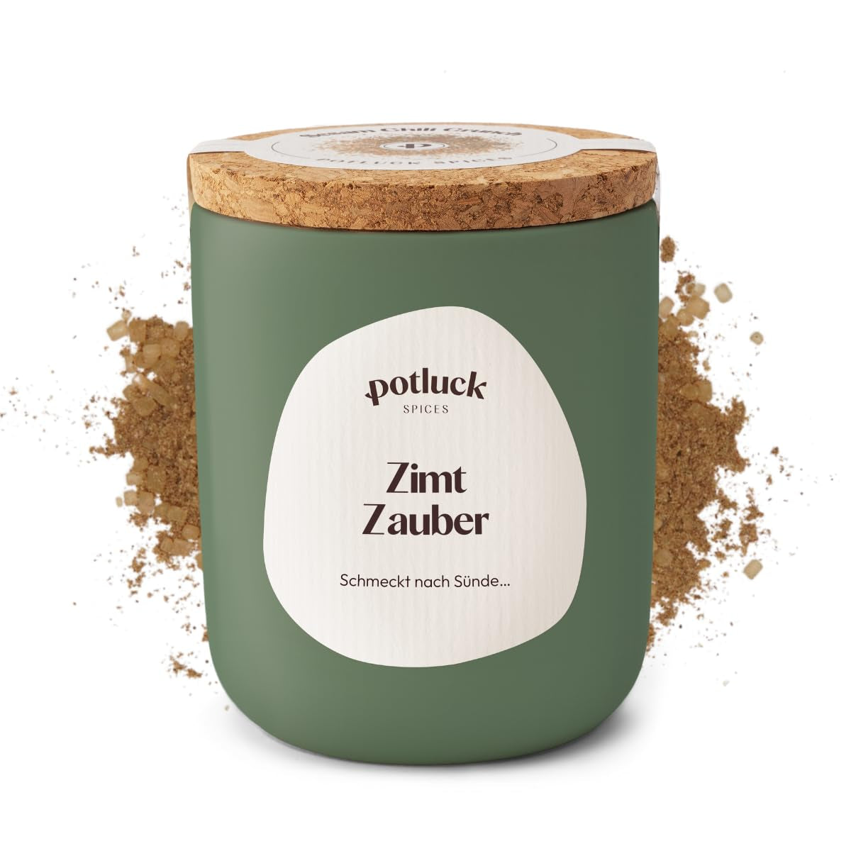 Potluck | Zimt Zauber | Würzmischung im Keramiktopf | 90g | Veganistisch, glutenvrij en met natuurlijke ingrediënten