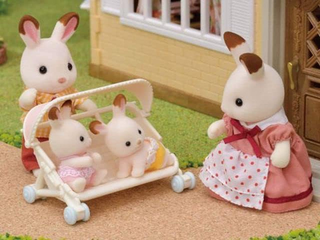Sylvanian Families L5533 Triplets-kinderwagen - Poppenhuisspeelset Naty Shop Dolls