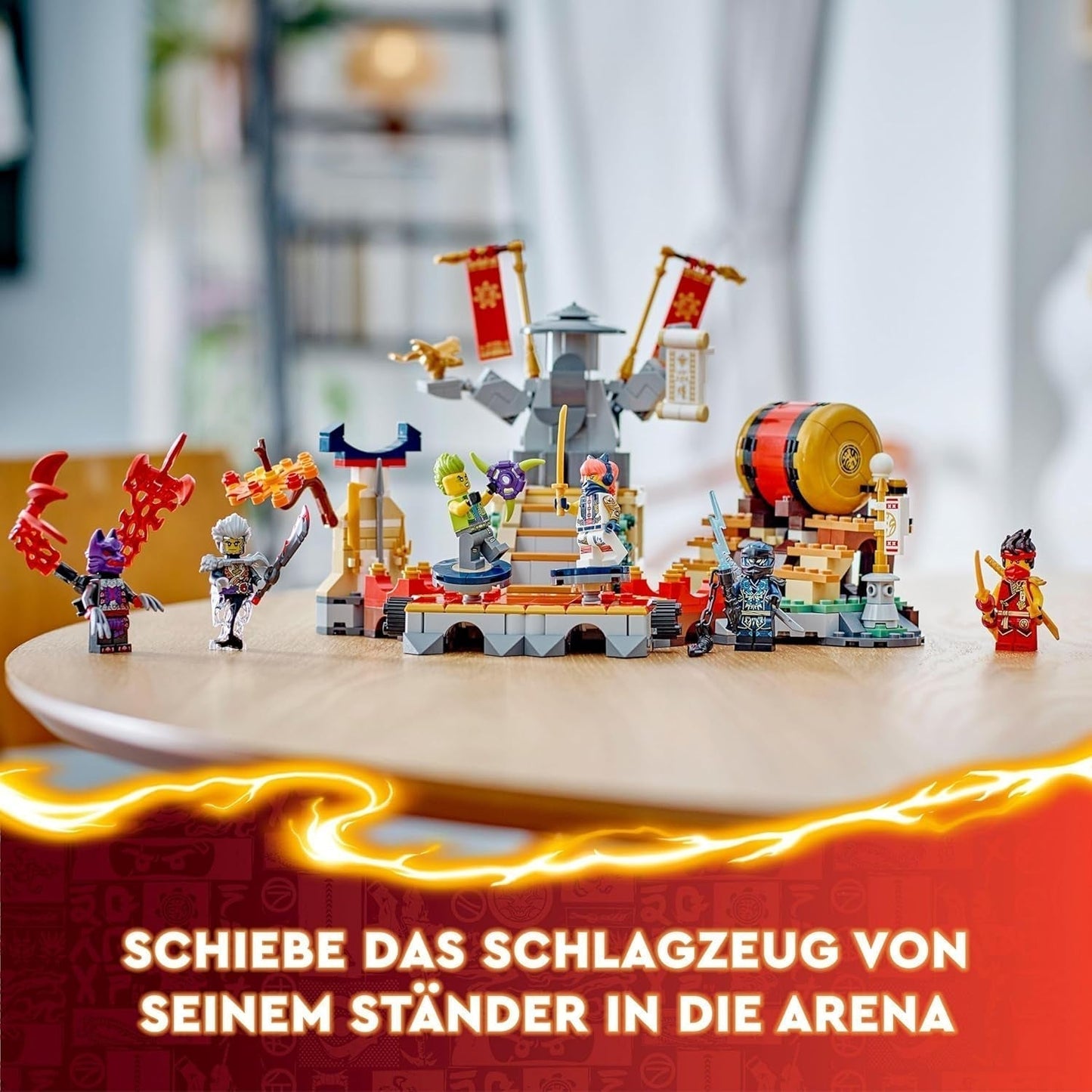 LEGO NINJAGO Toernooi Arena Avontuurspeelgoed voor kinderen Ninja speelset met 6 minifiguren Collectie Bouwset Verjaardagscadeau voor 7 jaar oude jongens en meisjes 71818 Bouwsets Besuche in LEGO-Store