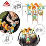 Fehn Activity Spiral Sleeping Forest - kinderwagenspeelgoed aanraken en vasthouden - babyspeelgoed voor bed, box, kinderwagen en autostoel - motorisch speelgoed voor baby's en peuters vanaf 0+ maanden Babyspeelgoed Naty Shop