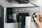 Melitta CI Touch - Volautomatische espressomachine met melksysteem, espressomachine met geïntegreerde koffiemolen en melkopschuimer, b.v. voor espresso of cappuccino, zilver