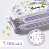 Millis Bamboo Baby Sensitive vochtige doekjes voor de gevoelige babyhuid - 5 x 60 stuks - Natuurlijke, zachte en duurzame reiniging - Biologisch afbreekbare babydoekjes, plasticvrij en alcoholvrij