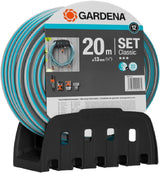 Gardena Classic 60 muurslanghaspel met slanggeleidingshaspel: Voor eenvoudige wandmontage, met anti-druppelsysteem, haakse aansluiting, grote capaciteit, ruimtebesparend (2650-88)