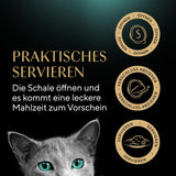 SHEBA Filets Volwassen Katzenfutter in Saus met Kip, Hochseefisch en Garnelen 16 x 60g Shell