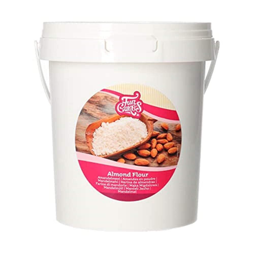Funcakes Amandelmeel: 100% gemalen amandelen, 350 gram Mix voor bakken en koken Naty Shop