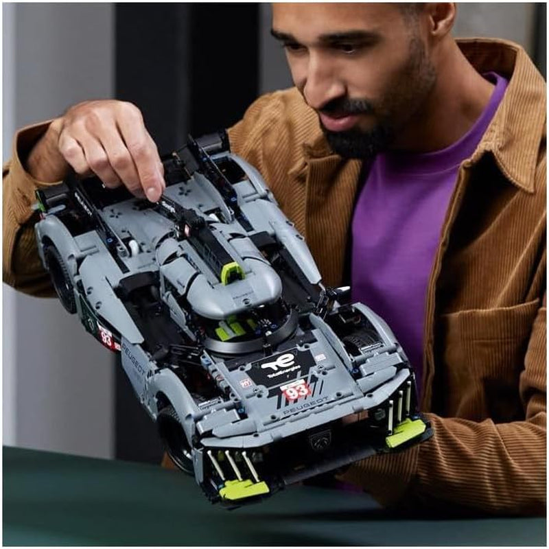 LEGO 42156 Technic Peugeot 9X8 24H Le Mans Hybrid Hypercar Legendarische racewagen Model voor volwassenen, motorsportwagen op schaal 1:10, verzamelbaar voor gevorderde spelers Bouwpakketten