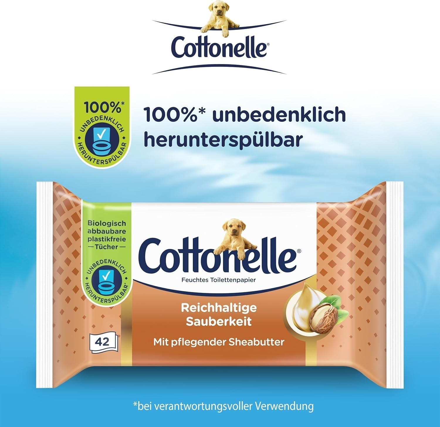 Vochtige doekjes, My Spa Experience - Kasjmier en Sheaboter, Biologisch afbreekbaar, Plasticvrij, Hersluitbaar, Voordeelverpakking, 12 X 42 Vochtige doekjes