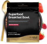 Eiwit werkt | Superfood-ontbijt - GOLD Innovation, bekroonde ontbijtgranen, eiwitmuesli, voedingsrijk met granen, zaden en haver, vezelrijk, appel en kaneel, 10 porties, 600 g