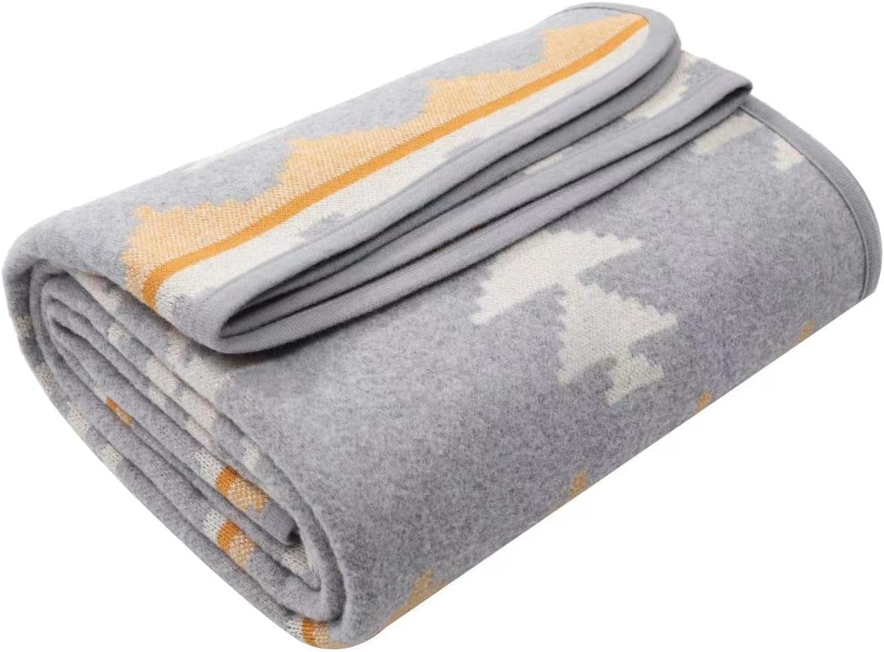 ACUSHLA 200,7X160 Cm, 1,7 kg, deken, wollen deken, warme reisdeken, gebreide deken, decoratieve dekens voor bank, stoel, bank, bed, woonkamer, camping, geschikt voor alle seizoenen Ww203 bedden en hoezen Beuche den ACUSHLA-Store Morocco Wit 79" X 63"