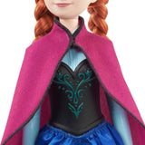 Mattel Disney Princess Anna-pop, The Ice Queen-pop, Gekamd haar, Mobiel, In reispak, Afneembare cape, Disney-cadeaus, 3 jaar oud speelgoed, HLW49 Naty Shop-poppen