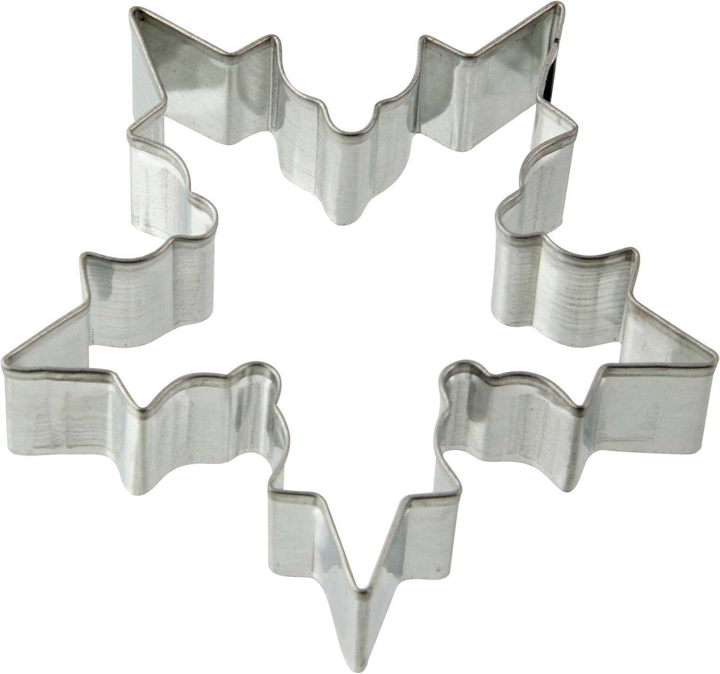 Zenker Sneeuwvlok Cookie Cutter, Kerst Cookie Cutter, Fondant Cookie Cutter, Hoge kwaliteit Cookie Cutter, Staalplaat Keukenhulp, Kleur: Zilver