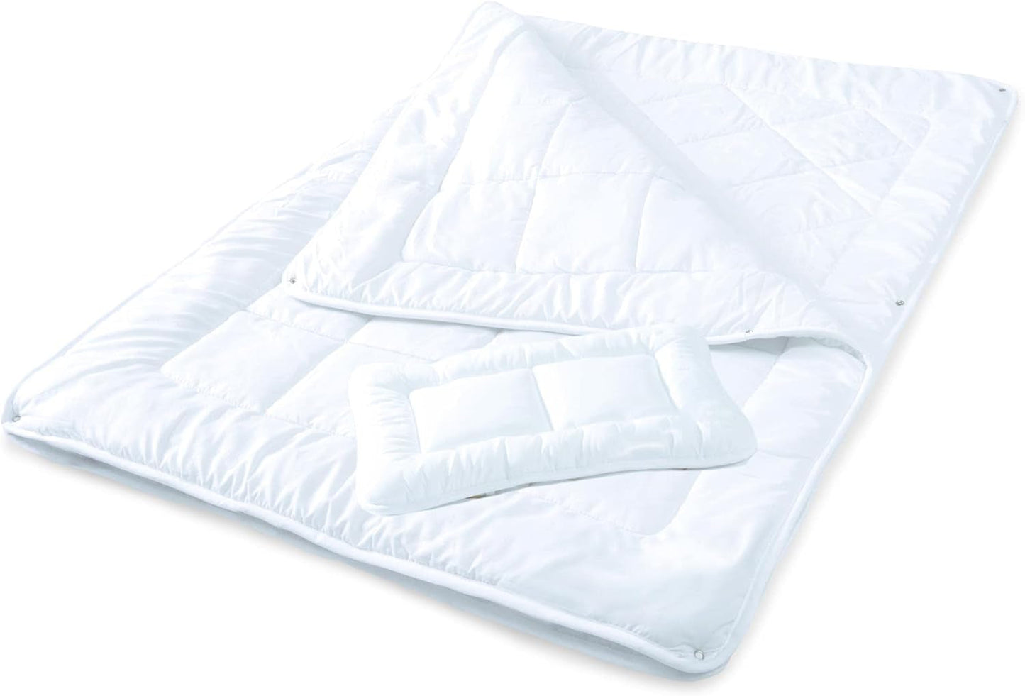 Aqua-Textil Soft Touch Set voor kinderen Dekbed 100 X 135 Cm 250G en 350G met kussen 40 X 60 Cm 150G Dekbed 4 seizoenen Klimaatbeheersing Oeko-Tex Dekbedden en dekbedden Naty Shop 100X135 Cm + 1X 40X60 Cm 4 seizoenen