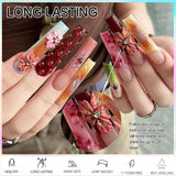 NAILGIL Solid Gel nagellak, Solid Gel nagellijm, 3D Nail Art Sculpture met gereedschapsset, DIY Home Salon, Transparant 15G