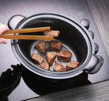 Russell Hobbs slowcooker, 3,5 liter antiaanbaklaag, roestvrij staal, 3 temperatuurinstellingen en warmhoudfunctie, 160 W slowcooker Naty Shop