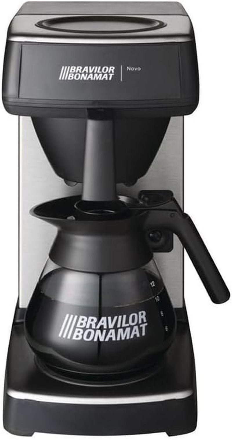 F454 Novo-espressomachine, 1,5 l, zwart, 430 (H) x 205 (B) x 340 (D) mm