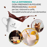 Italiaanse warme chocolademelk Cortina CLASSIC smaak - (15 X 30 g) Enkele portie, envelop, 450 g Cacao en warme chocolademelk Naty Shop