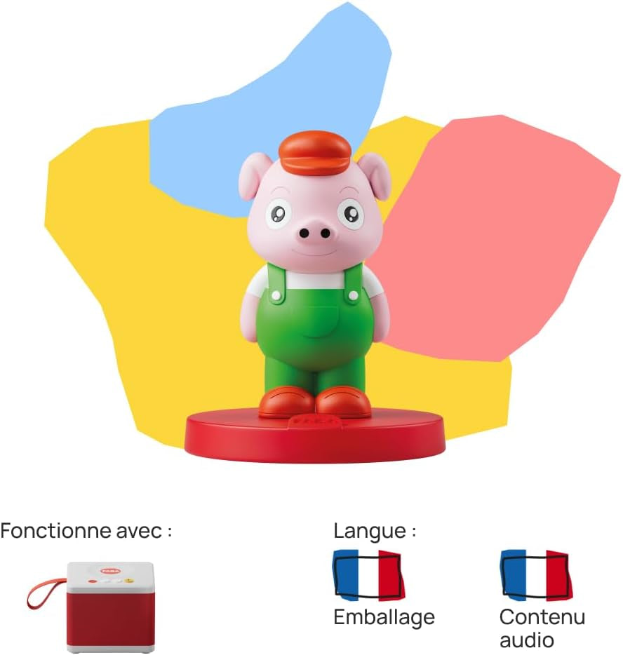 Geluidsfiguur De Drie Biggetjes - verhalen met geluid - speelgoed, educatieve inhoud, Franse versie, kinderen van 4 tot 6 jaar Bebe Toys Naty Shop