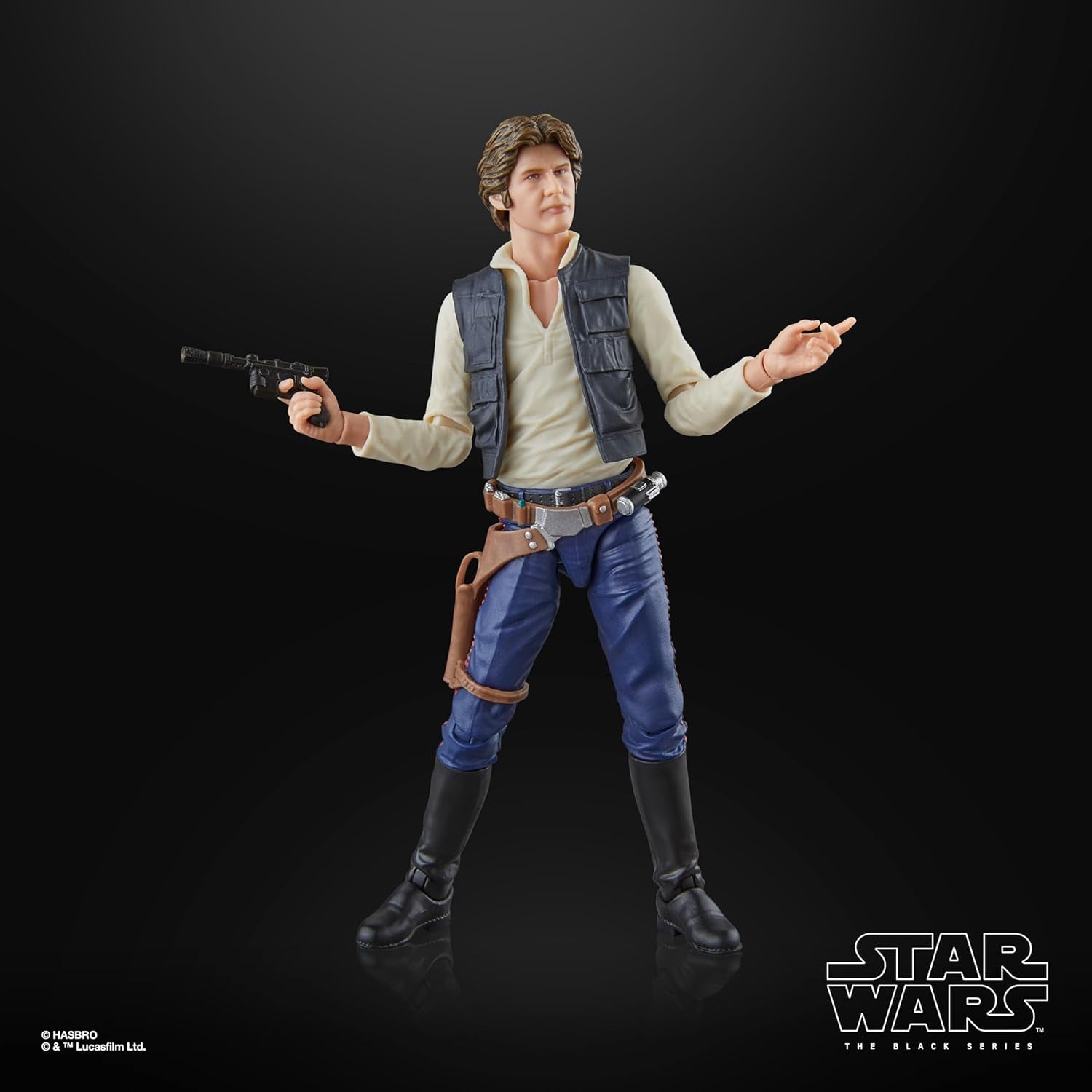 Star Wars The Black Series Han Solo, Star Wars: A Hope Premium verzamelbaar actiefiguur (15 cm) Actiefiguren Naty Shop