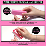 FANDAMEI manicureset, buffer voor gelnägel, nagelfeile 100/180, nagelfeilen voor gelnägel, nagelhautschieber, buffer voor gelnägel, feilen voor gelnägel, nagelzange, nagelfeilen set, manicure- en pedicureset