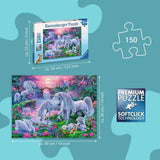 Ravensburger puzzel voor kinderen - 10021 Einhörner Im Abendrot - Fantasiepuzzel voor kinderen vanaf 7 jaar, met 150 stukjes in XXL-formaat Puzzel Naty Shop