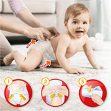 Pampers (oude versie), slipje, maat 4, 9 kg-15 kg, pakket van drie (1 x 88 luiers)