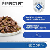 PERFECT FIT™ Zakjes voor katten, binnen, met kip, 12 x 85 g