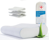ORTHOVERSE orthopedisch kussen - neksteunkussen, slaapkussen, kussen, traagschuimkussen, kussen, nekpijnkussen - in hoogte verstelbaar, aloë vera hoes, medische hulp Cervicale orthopedische kussens Naty Shop 1