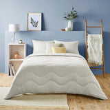 Night Lark dekbed zonder hoes, 4,5 Tog, kingsize, Tufted Dot-collectie, luxe beddengoed, hypoallergeen, machinewasbaar, warm zand dekbedden en dekbedden Naty Shop Warm Sand 4,5 Tog - King