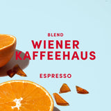 Espresso Bohnen - Wiener Kaffeehausmischung Espresso Blend - mild Röstung mit 100% Arabica aus 7 Herkunftsländern - frisch in Berlijn geröstet - 1kg