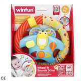 babykleurig babyspeelgoed Wheel N Sounds Driver Babyspeelgoed Naty Shop