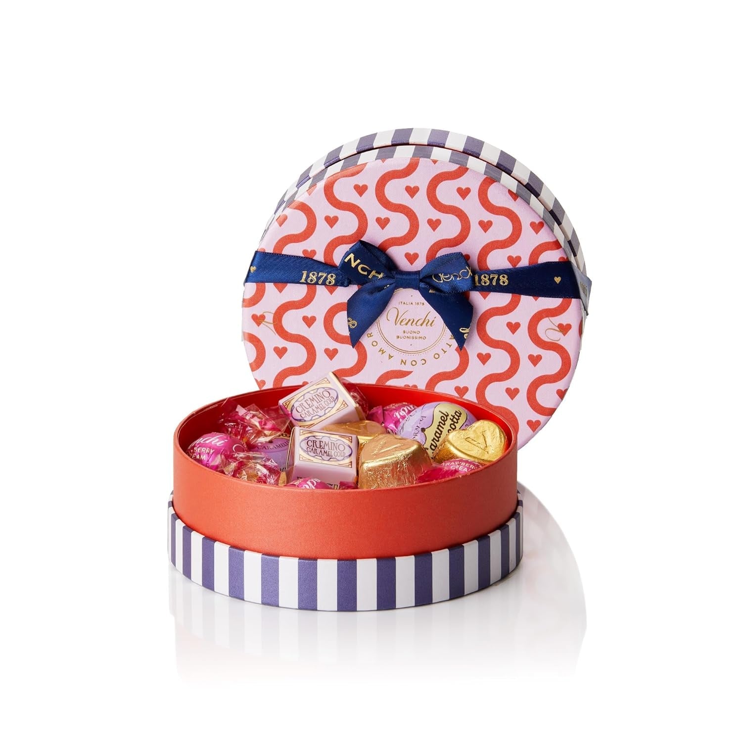 Venchi - Doos met 9 verschillende chocolaatjes, 175 g, glutenvrij, zonder kunstmatige kleurstoffen of bewaarmiddelen, cadeau-idee voor Valentijnsdag