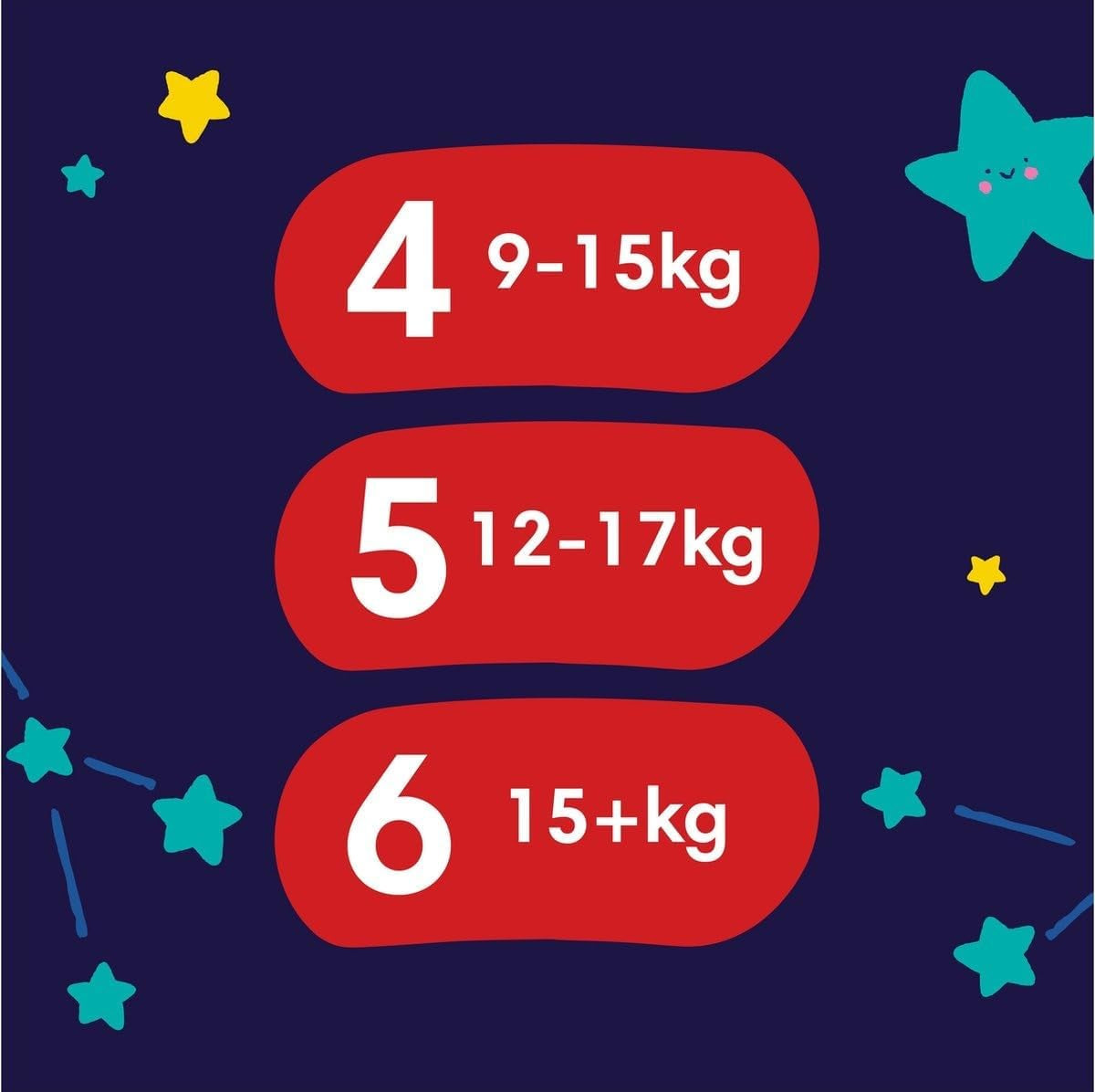 Pampers - Antislip babynachtdoekjes - Maat 6 - Kleinverpakking - 30 stuks - 15+ kg