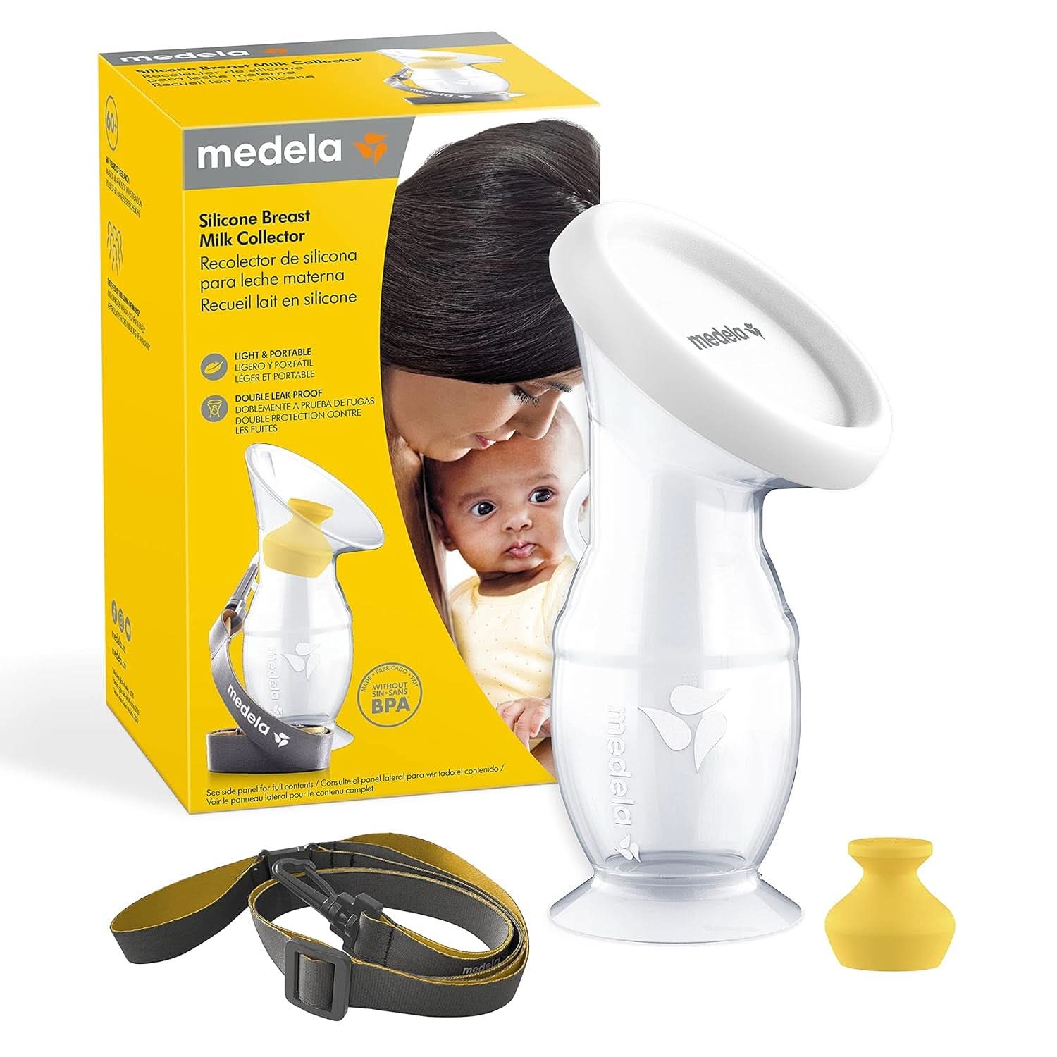 Medela Moedermelkcollector van siliconen Accessoires Voeding en borstvoeding Bebe Naty Shop Silikon Handmelkpomp