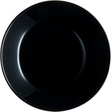 Arcopal Zelie serviesset van zwart glas, 12-delig, 4 plaatsen, zwart