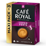 Café Royal Lungo Forte – Nespresso®-compatibele koffiecapsules, 100% Arabica, würzig, dunkle Röstung, Intensität 8/12, Rainforest Alliance, 36 capsules