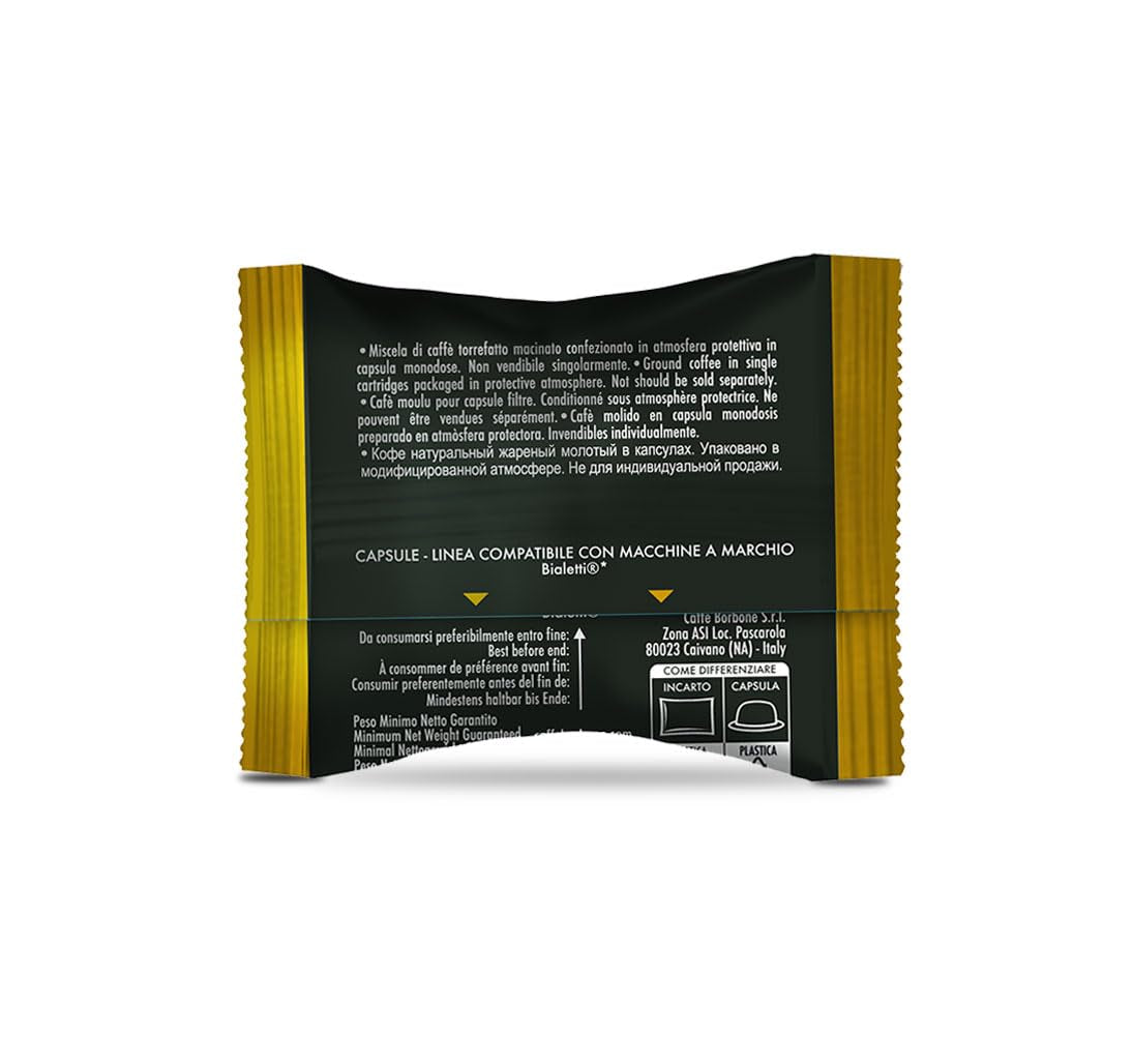 Caffè Borbone Gold-Kaffeemischung - 50 Kapseln - Compatibel met Kaffeemaschinen der Marke Bialetti®*