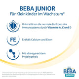 BEBA Junior kant-en-klare melkdrank 1-3 jaar, met HMO, bij de leeftijd passend eiwitgehalte, palmolievrij, visolievrij, peutervoeding, 12 stuks (12 x 500 ml)