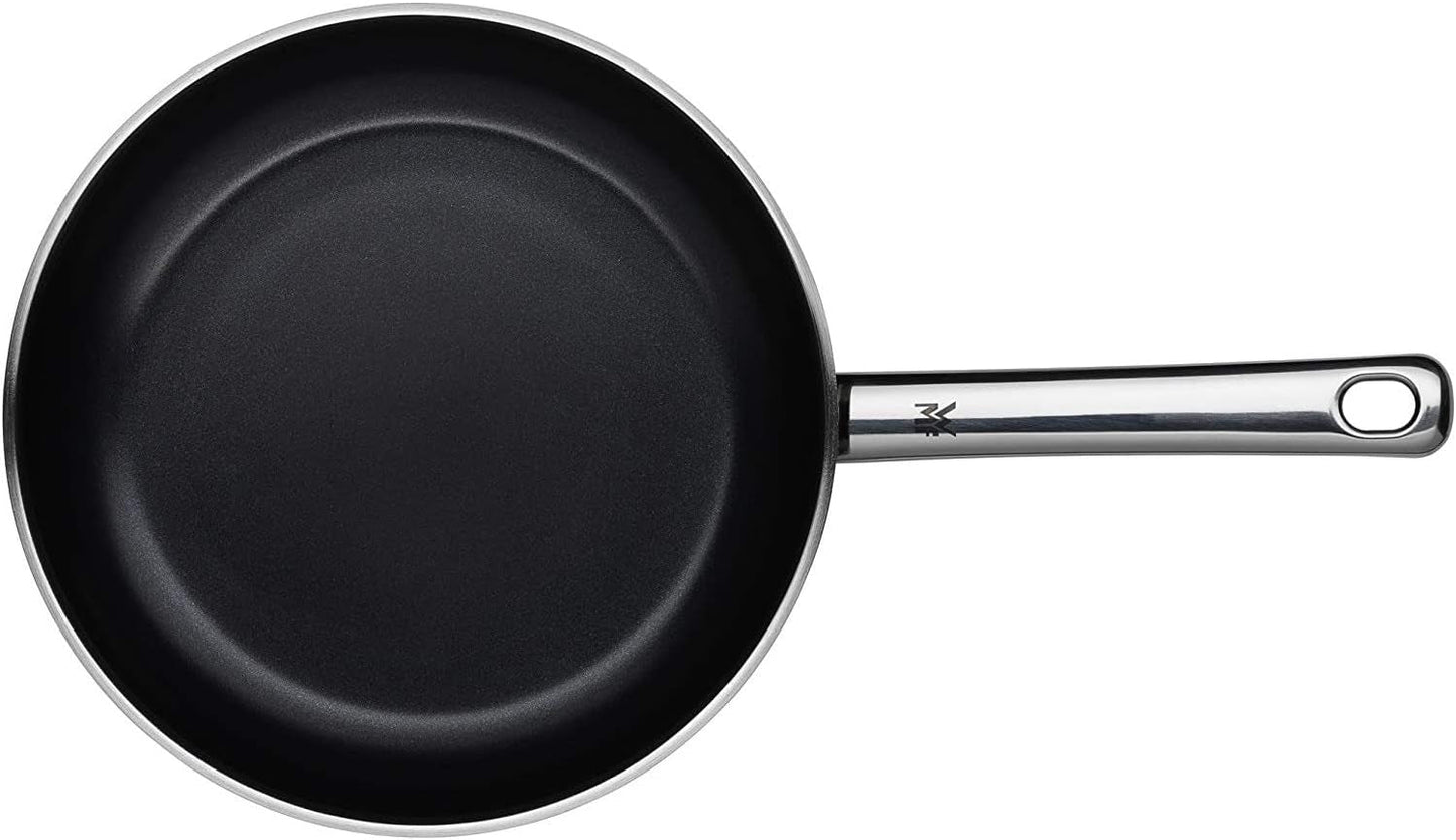 WMF Devil 2-delige pannenset, inductiepan 24, 28 cm, Cromargan roestvrij staal, keramische coating, ovenvaste potten en pannen Naty Shop