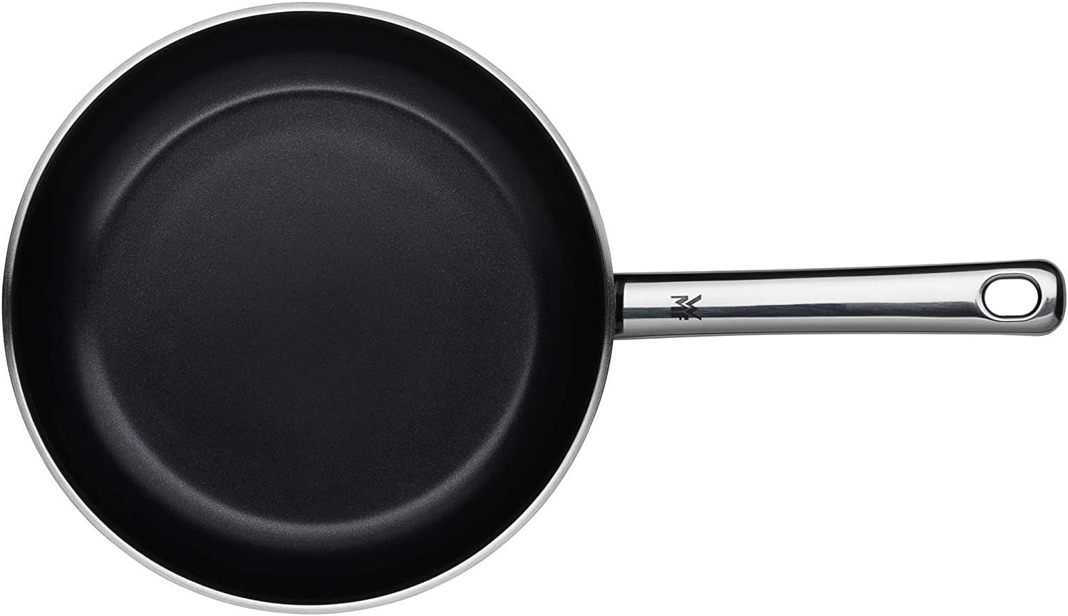 WMF Devil 2-delige pannenset, inductiepan 24, 28 cm, Cromargan roestvrij staal, keramische coating, ovenvaste potten en pannen Naty Shop