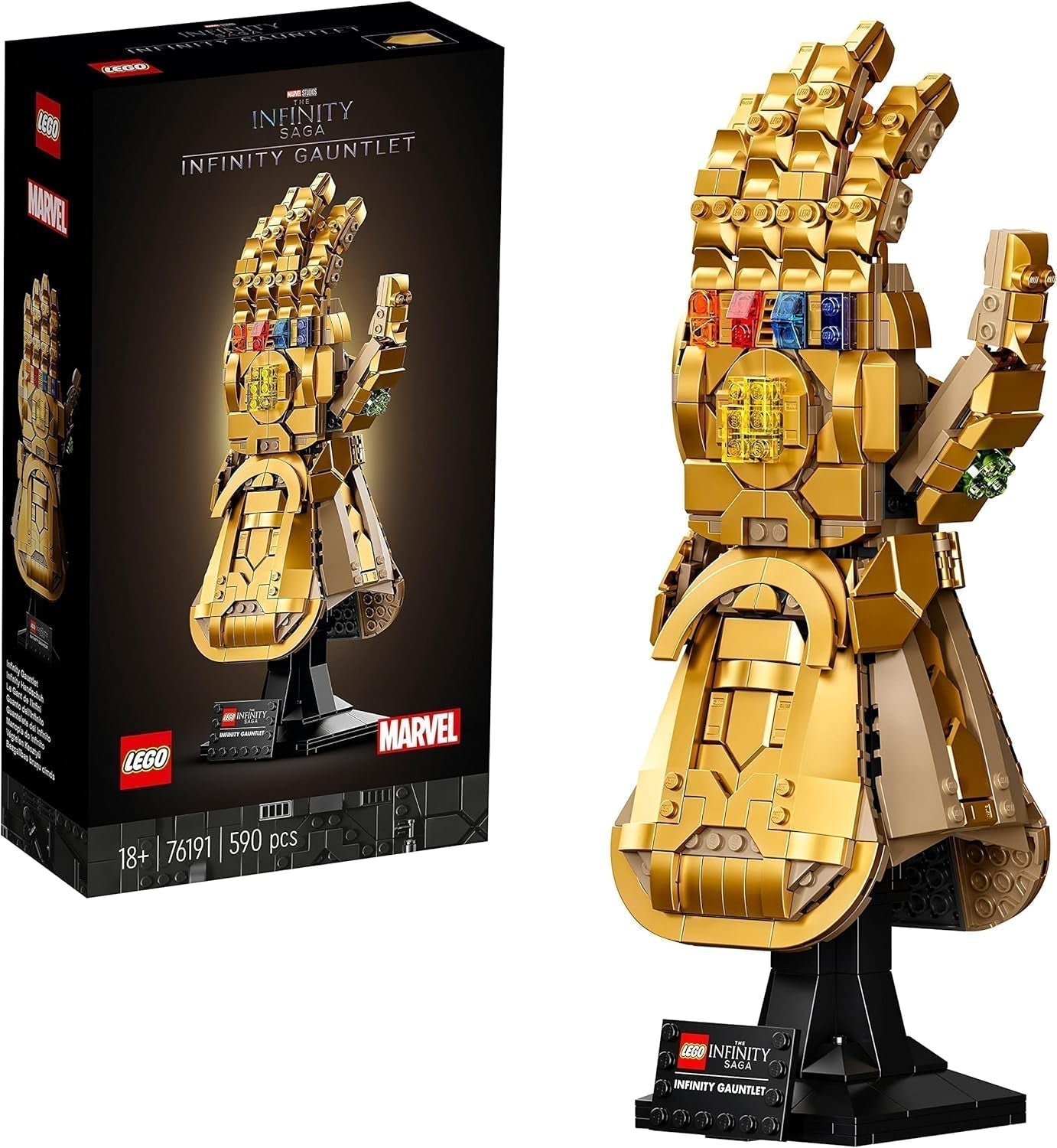 LEGO 76191 Marvel Super Heroes Infinity Glove Avengers Thanos Glove modelbouwset voor volwassenen Fanitem cadeau voor mannen vrouwen Her Him bouwsets Bekijk de LEGO-Store Single
