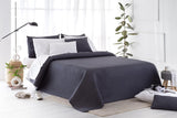 Todocama Fine Boutique sprei met piquépatroon, voor lente, zomer, herfst en winter, 100% superzachte microvezel, multifunctionele deken, 140/150/160-250 X 260 cm, lichtgrijs Bedden en dekens Besuche den Todocama-Store Donkergrijs 200 X 260 Cm