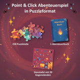 KOSMOS 684853 Den Tiefen Des Vulkans avonturenpuzzel, 258 stukjes, interactieve avonturenpuzzel voor kinderen vanaf 8 jaar, ontdek een avonturenverhaal met elk puzzelstukje puzzel Naty Shop
