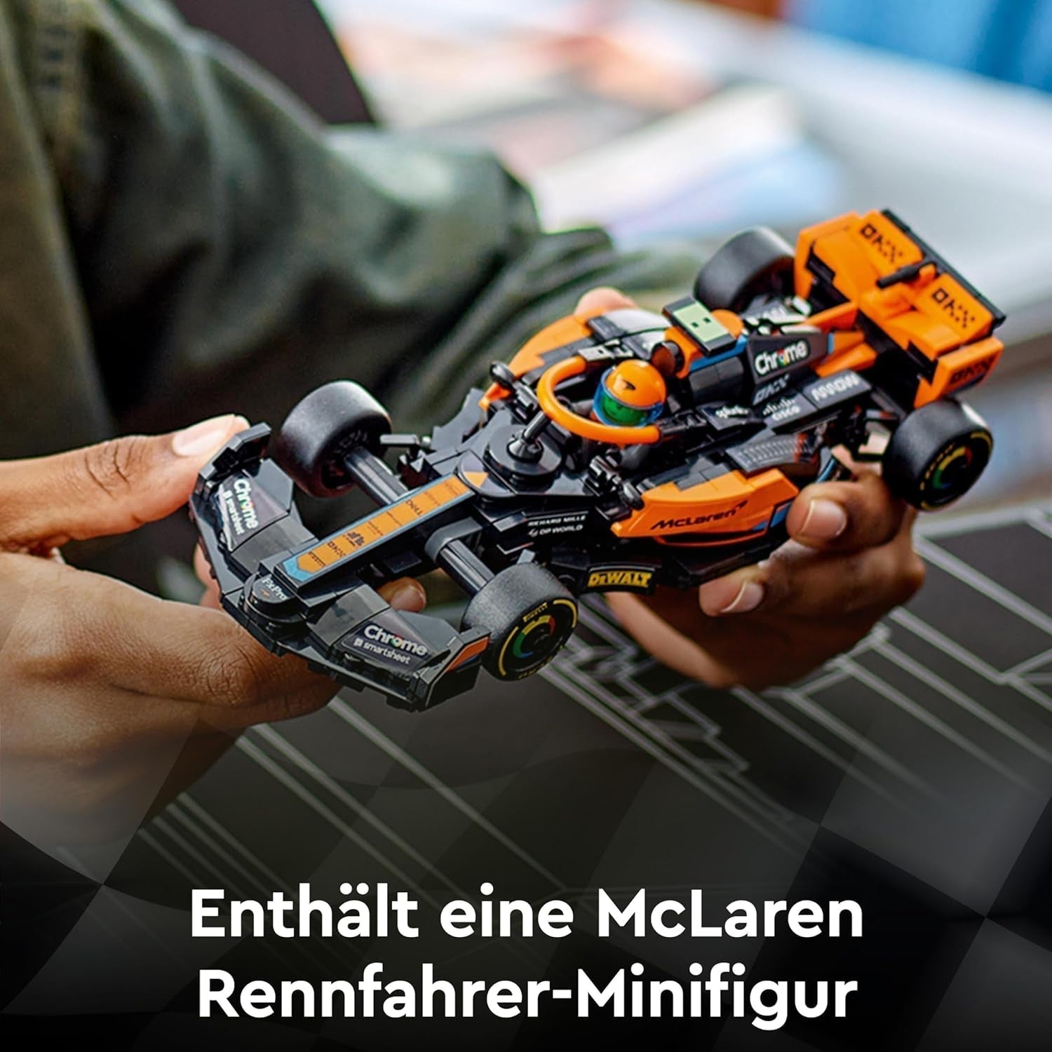 LEGO Speed Champions McLaren Formule 1 Raceauto 2023, speelgoed voor jongens en meisjes vanaf 9 jaar die graag zelfstandig spelen, bouwbaar voertuigmodel, kinderkamerdecoratie 76919 Bouwsets Besuche in LEGO-Store
