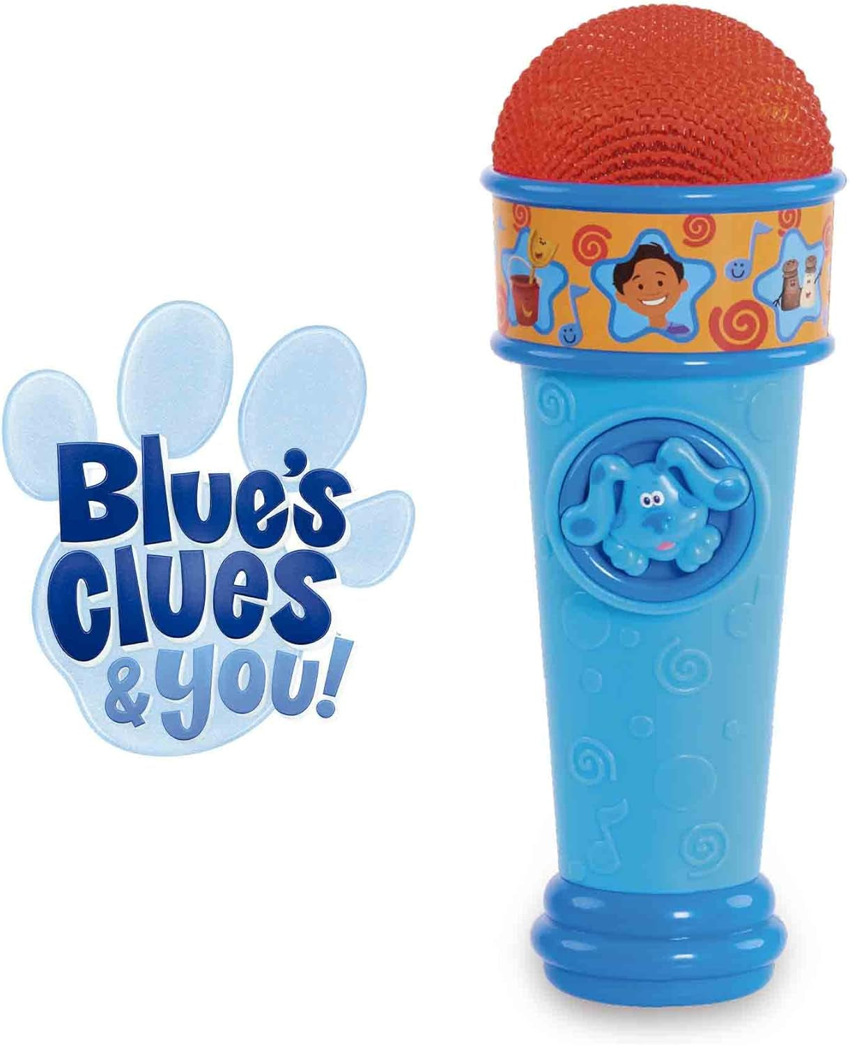Blauw en tips Blauwe microfoon Blues Clues Cartoon hondenspeelgoed voor jongens en meisjes vanaf 3 jaar Veelkleurig babyspeelgoed Naty Shop