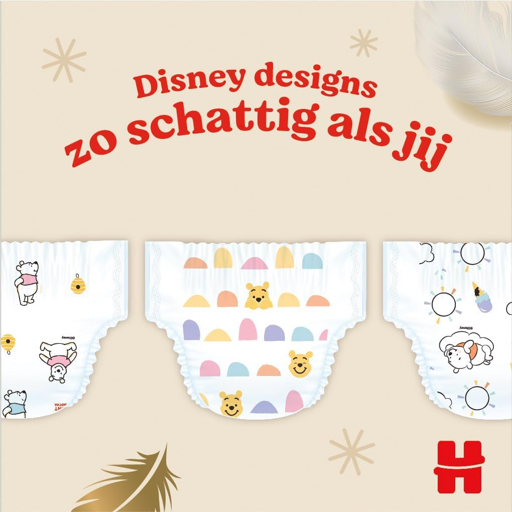 Huggies Extra Care Babyluiers met Disney, maat 5 (12-22 kg), 2 stuks x 33 luiers, totaal 66 luiers