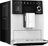 Melitta CI Touch - Volautomatische espressomachine met melksysteem, espressomachine met geïntegreerde koffiemolen en melkopschuimer, b.v. voor espresso of cappuccino, zilver