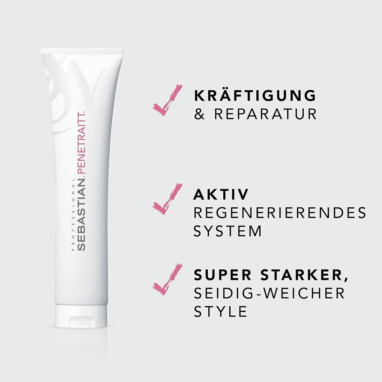 SEBASTIAN PROFESSIONAL PENETRAITT - Herstellend haarmasker regenereert beschadigd haar (150 ml) - diepe verzorging voor beschadigd, verkleurd haar - herstelt en versterkt Naty Shop Haarmasker