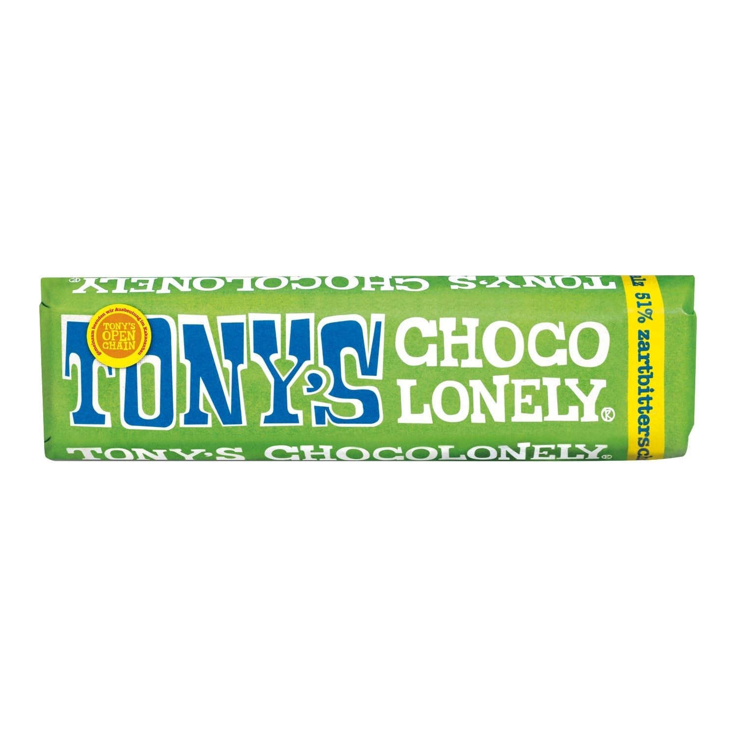 Tony's Chocolonely, melkchocolade met karamel en zeezout 47g