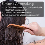 Haarbehandeling met basilicumextract van Nordic Pure | Voor de verzorging van dun, droog en kwetsbaar haar | Kan haaruitval voorkomen 100ml Naty Shop haarverzorging